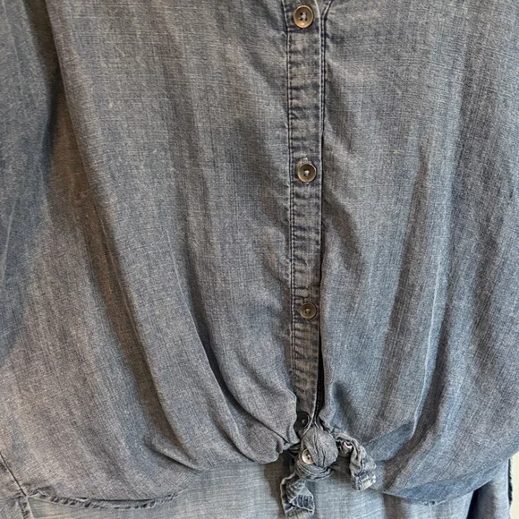 Splendid Light Blue Denim Shirt - Picture 3 of 4